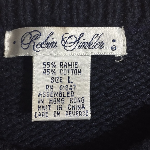 Robin Sinkler Embroidered Design Sweater Size L - Picture 7 of 8